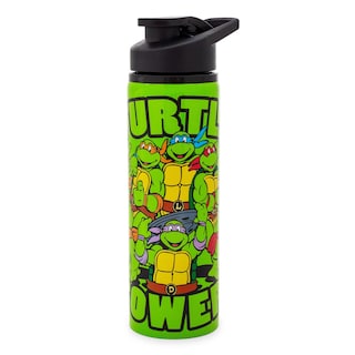 Foto 1 | Botella De Agua Silver Buffalo Nickelodeon Teenage Mutant Ninja Turtle Power, Acero Inoxidable, 750 Ml - Venta Inte