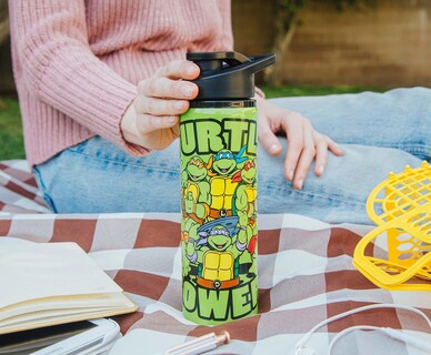 Foto 4 | Botella De Agua Silver Buffalo Nickelodeon Teenage Mutant Ninja Turtle Power, Acero Inoxidable, 750 Ml - Venta Inte