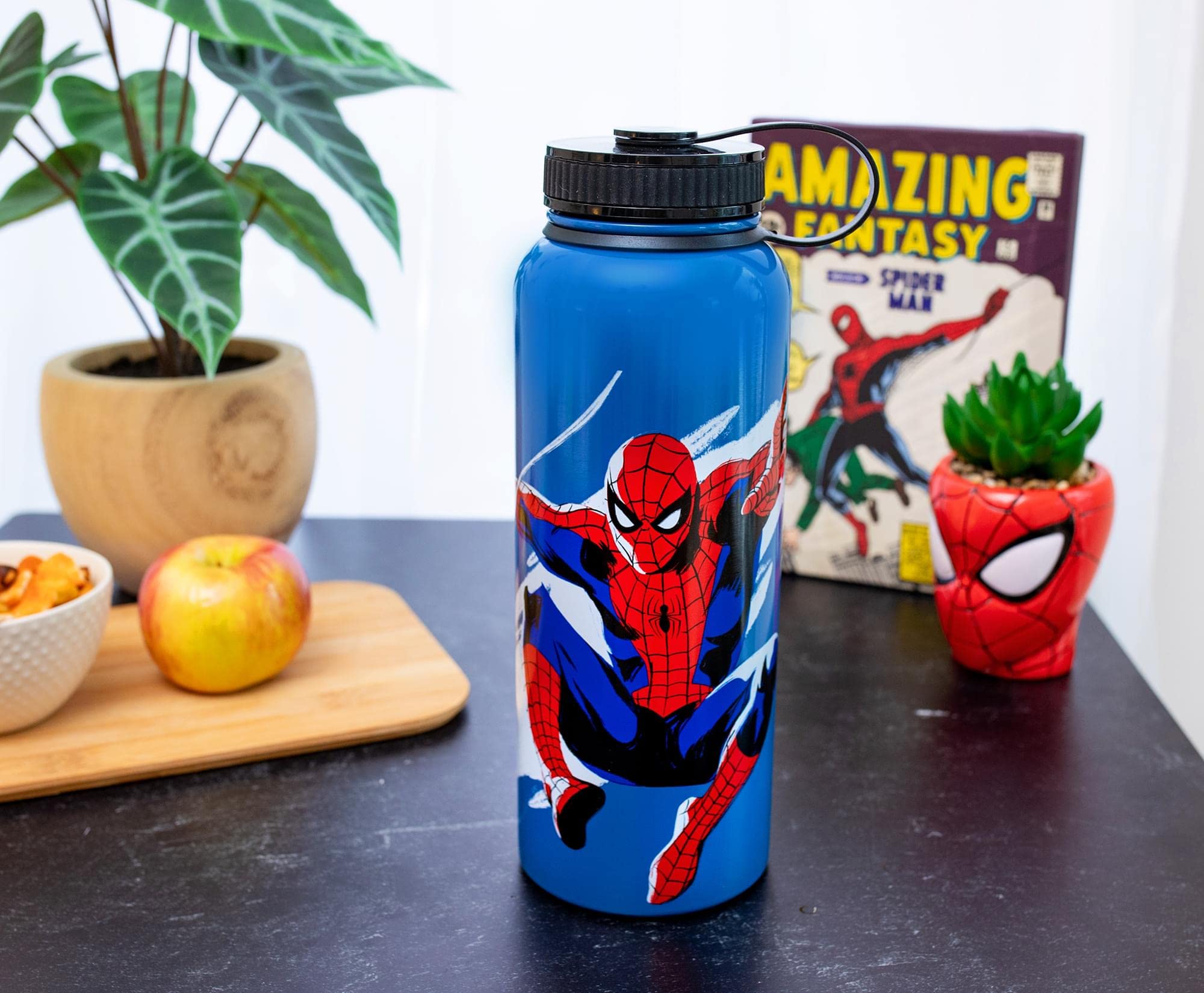 Foto 6 pulgar | Botella De Agua Plateada Buffalo Spider-man Beyond Amazing De 1,25 L - Venta Internacional.
