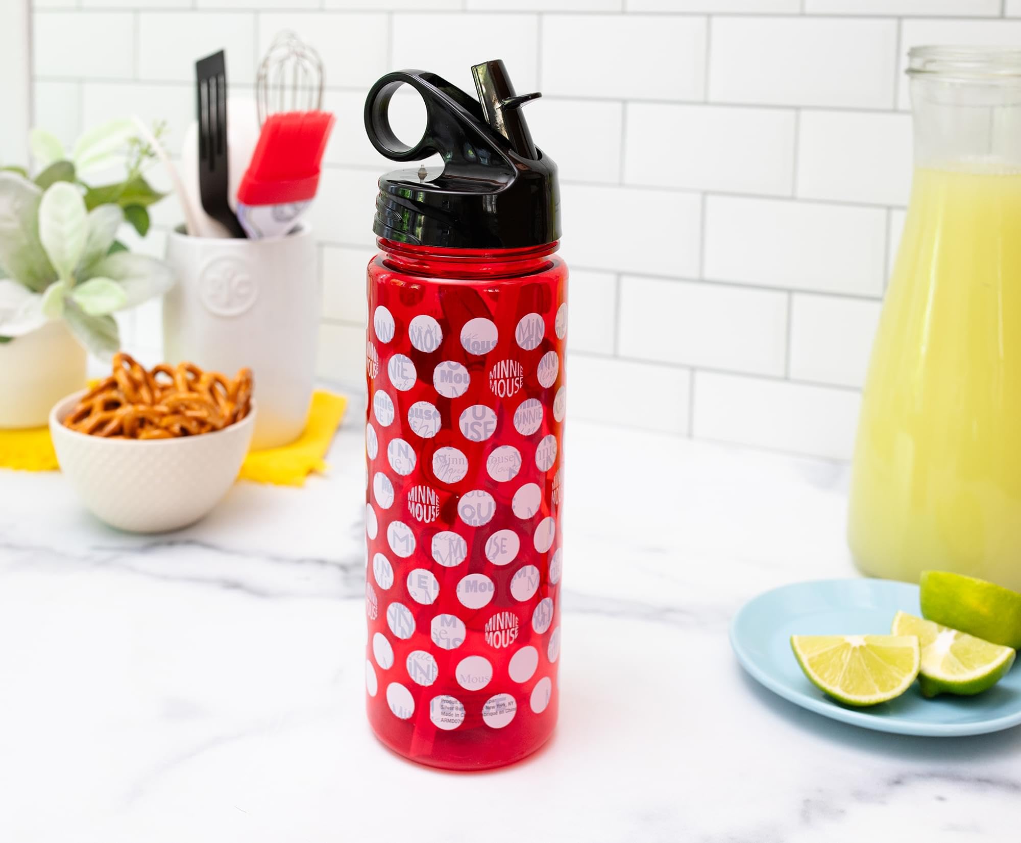 Foto 6 pulgar | Botella De Agua Silver Buffalo Disney Minnie Mouse De 600 Ml - Venta Internacional.
