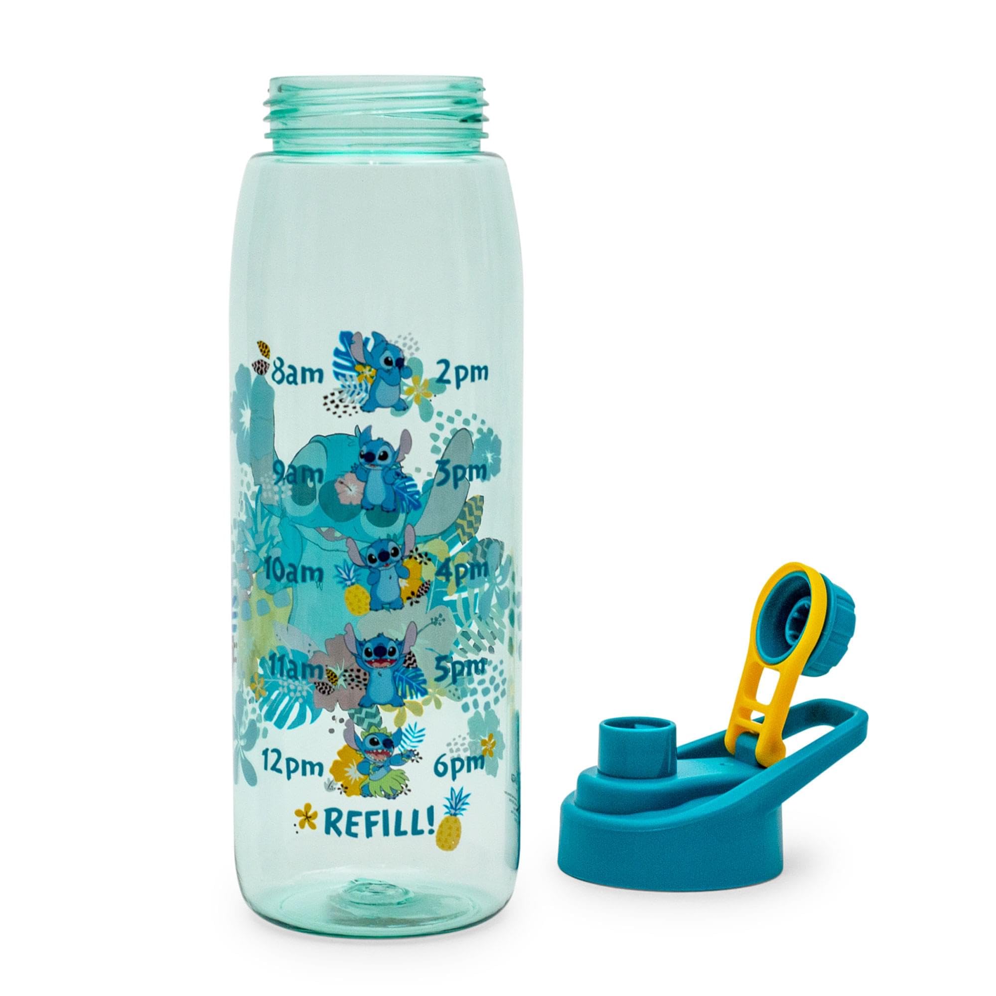Foto 4 pulgar | Botella De Agua Silver Buffalo Disney Lilo And Stitch 800 Ml - Venta Internacional.