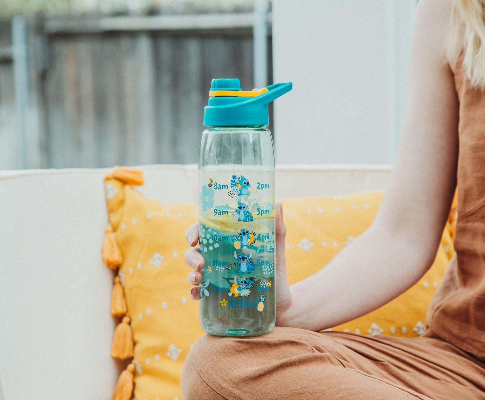 Foto 7 pulgar | Botella De Agua Silver Buffalo Disney Lilo And Stitch 800 Ml - Venta Internacional.