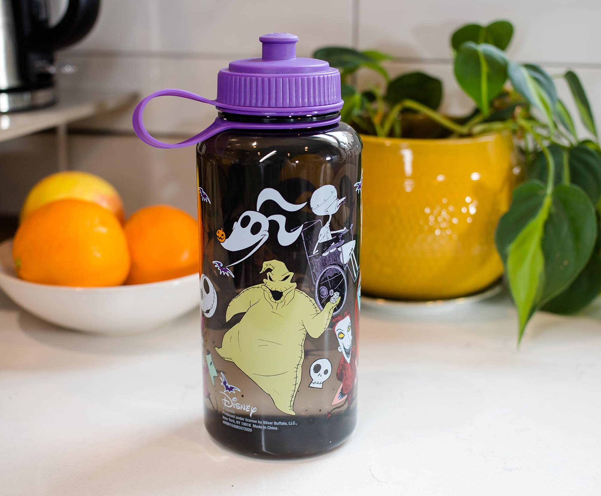 Foto 6 | Botella De Agua Plateada Buffalo Disney Nightmare Before Christmas - Venta Internacional.