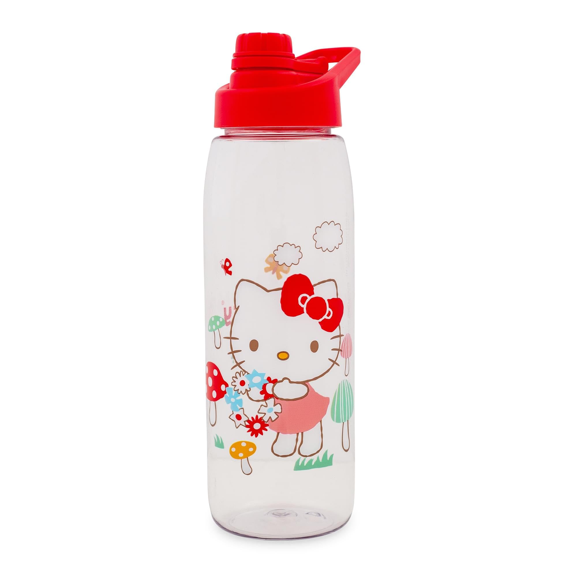 Foto 2 pulgar | Botella De Agua Silver Buffalo Sanrio Hello Kitty Mushrooms 800 Ml - Venta Internacional.