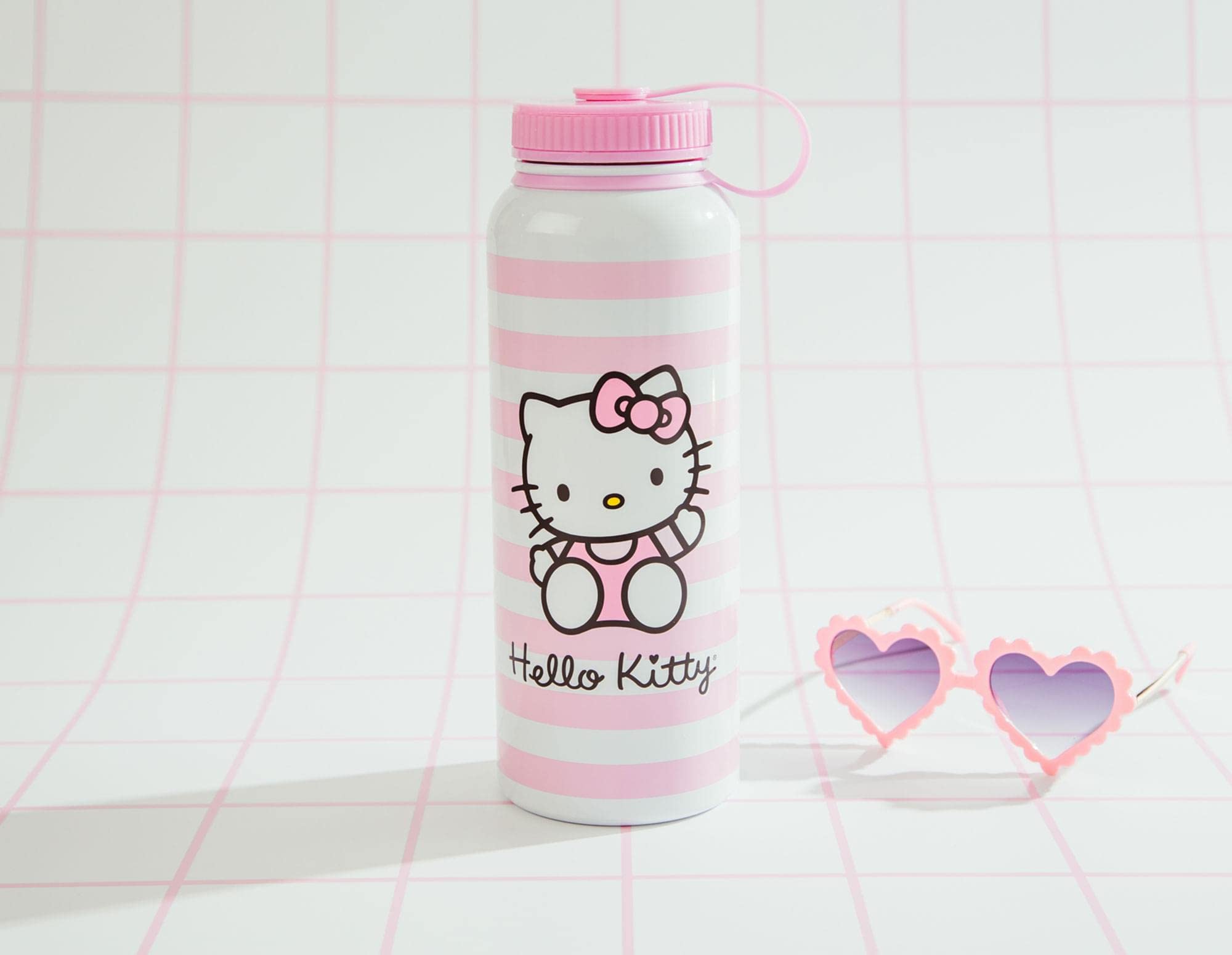 Foto 6 pulgar | Botella De Agua Sanrio Hello Kitty Pink 1.25l De Acero Inoxidable - Venta Internacional.