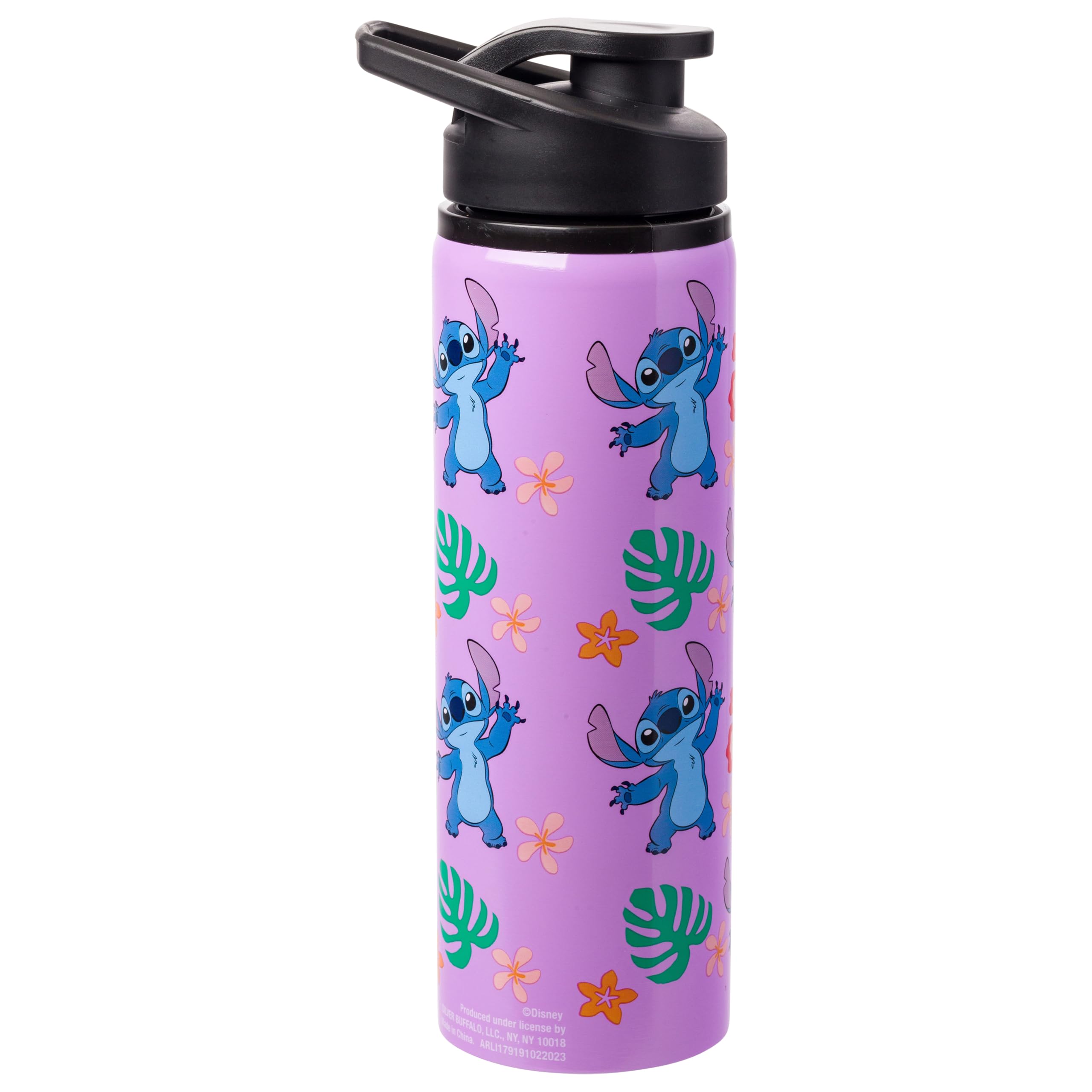 Foto 2 pulgar | Botella De Agua Silver Buffalo Disney Lilo And Stitch 750 Ml - Venta Internacional.