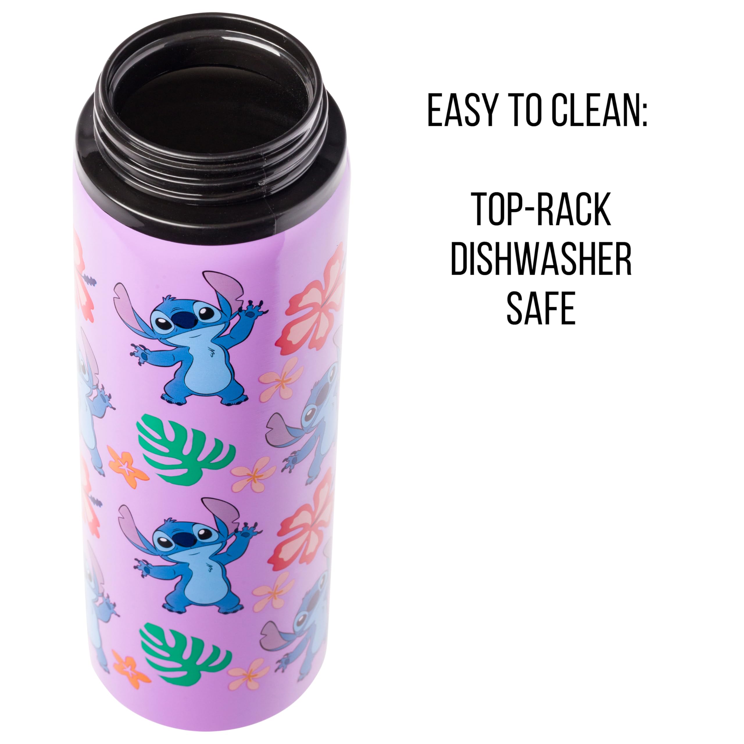 Foto 3 pulgar | Botella De Agua Silver Buffalo Disney Lilo And Stitch 750 Ml - Venta Internacional.