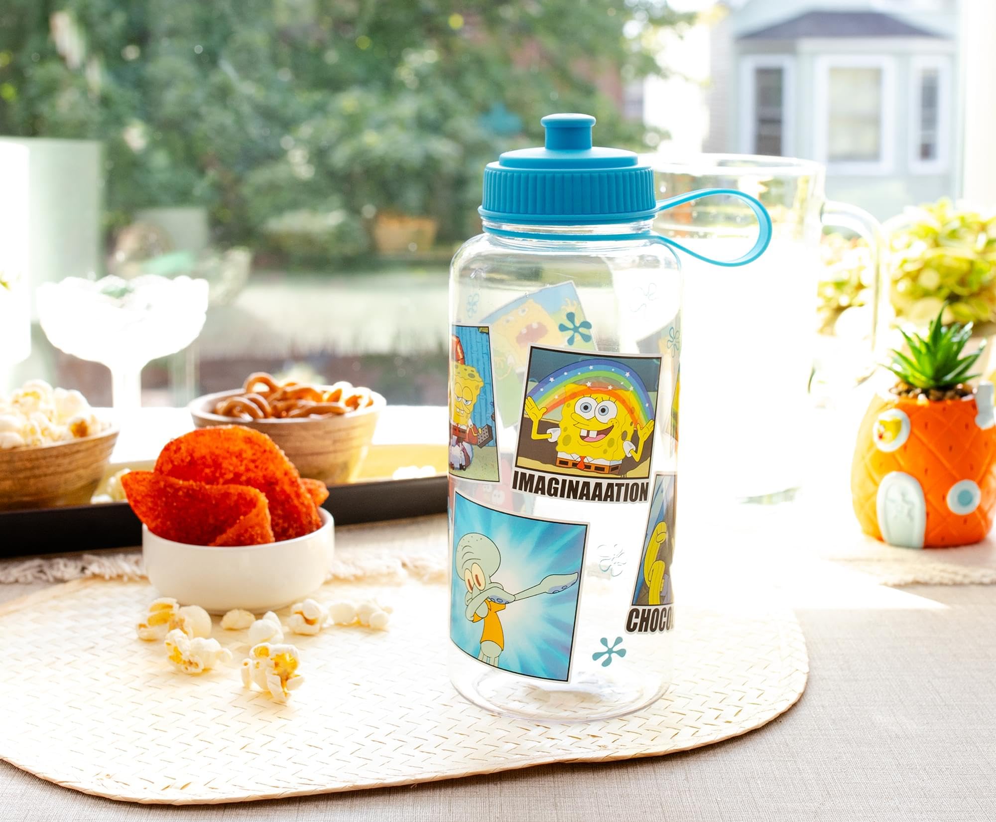 Foto 5 pulgar | Botella De Agua Silver Buffalo Nickelodeon Spongebob 1l - Venta Internacional.