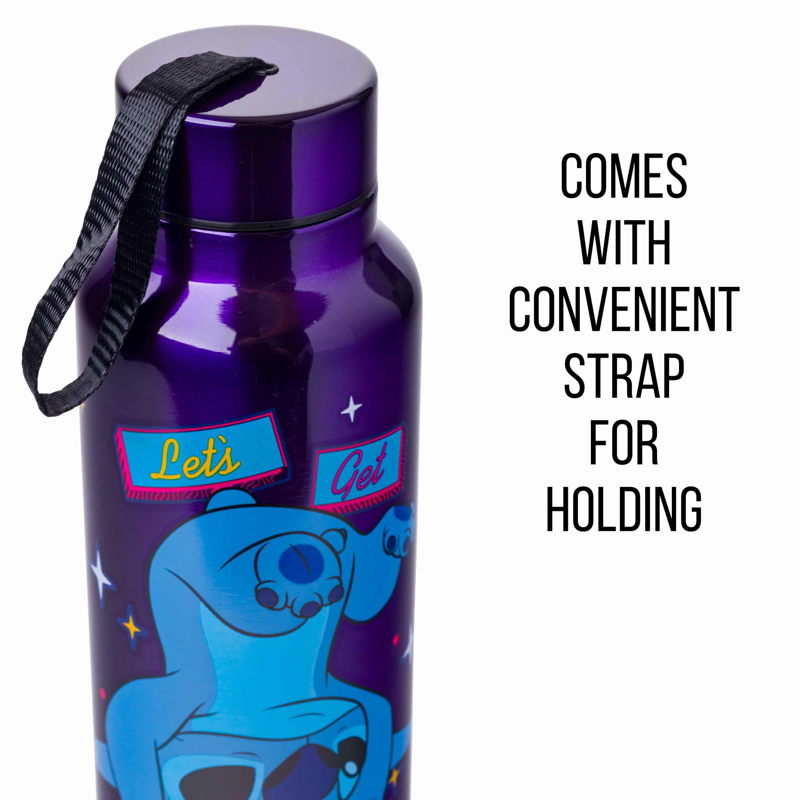 Foto 6 pulgar | Botella De Agua Silver Buffalo Lilo & Stitch De Acero Inoxidable De 800 Ml - Venta Internacional.