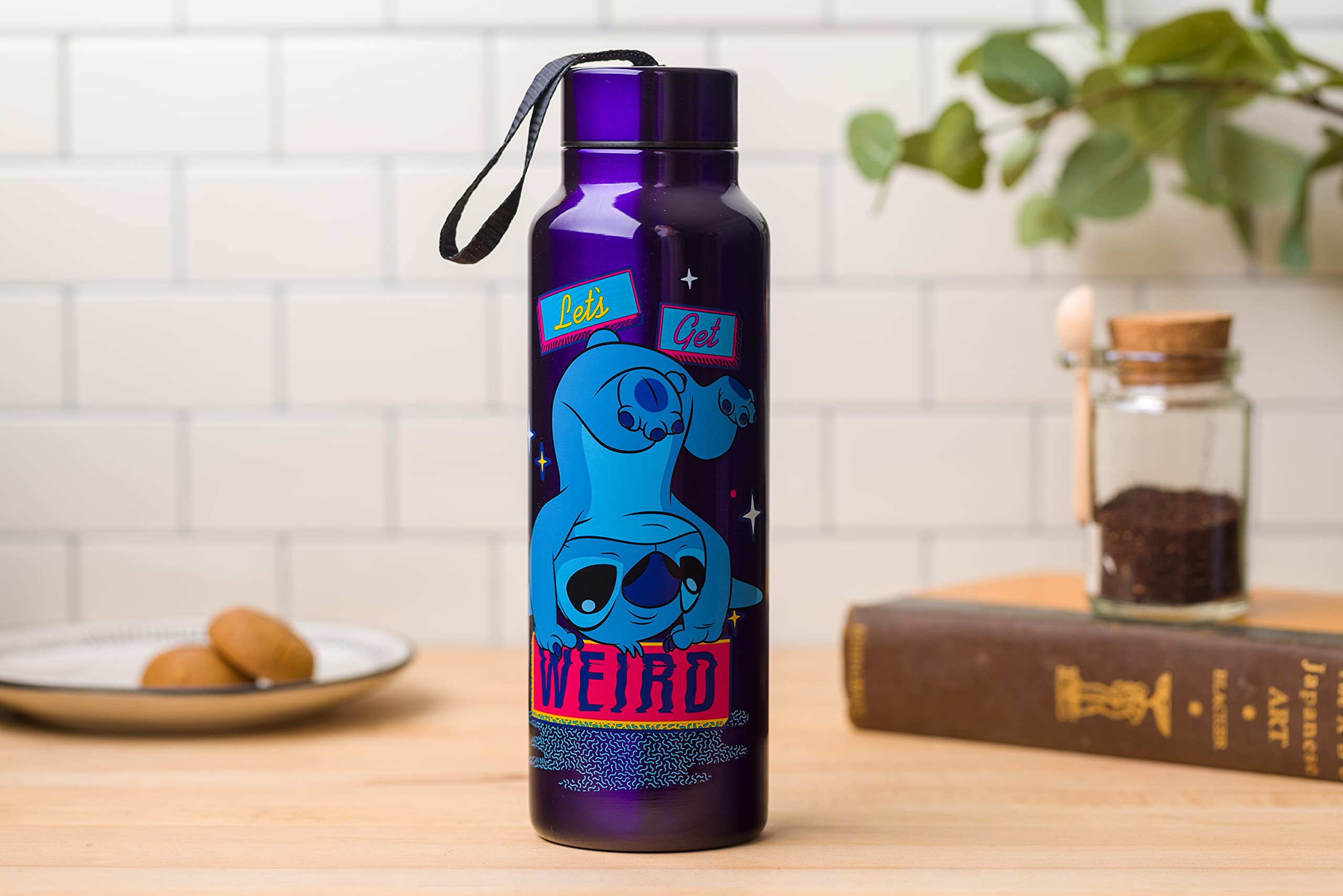 Foto 8 pulgar | Botella De Agua Silver Buffalo Lilo & Stitch De Acero Inoxidable De 800 Ml - Venta Internacional.