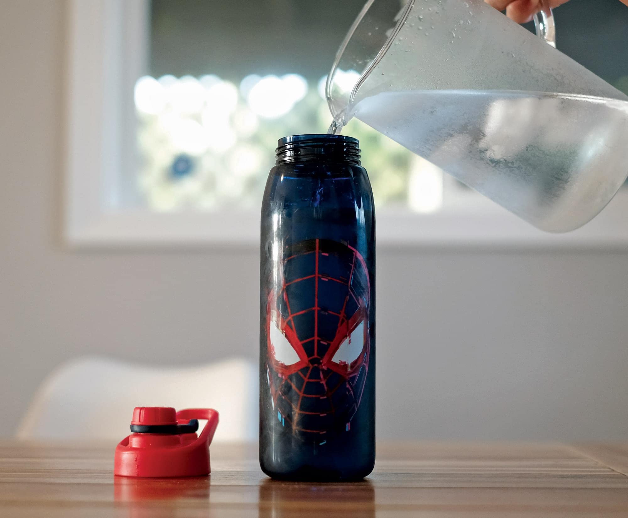 Foto 6 pulgar | Botella De Agua Deportiva Spider-man Miles Morales 800 Ml Sin Bpa - Venta Internacional.