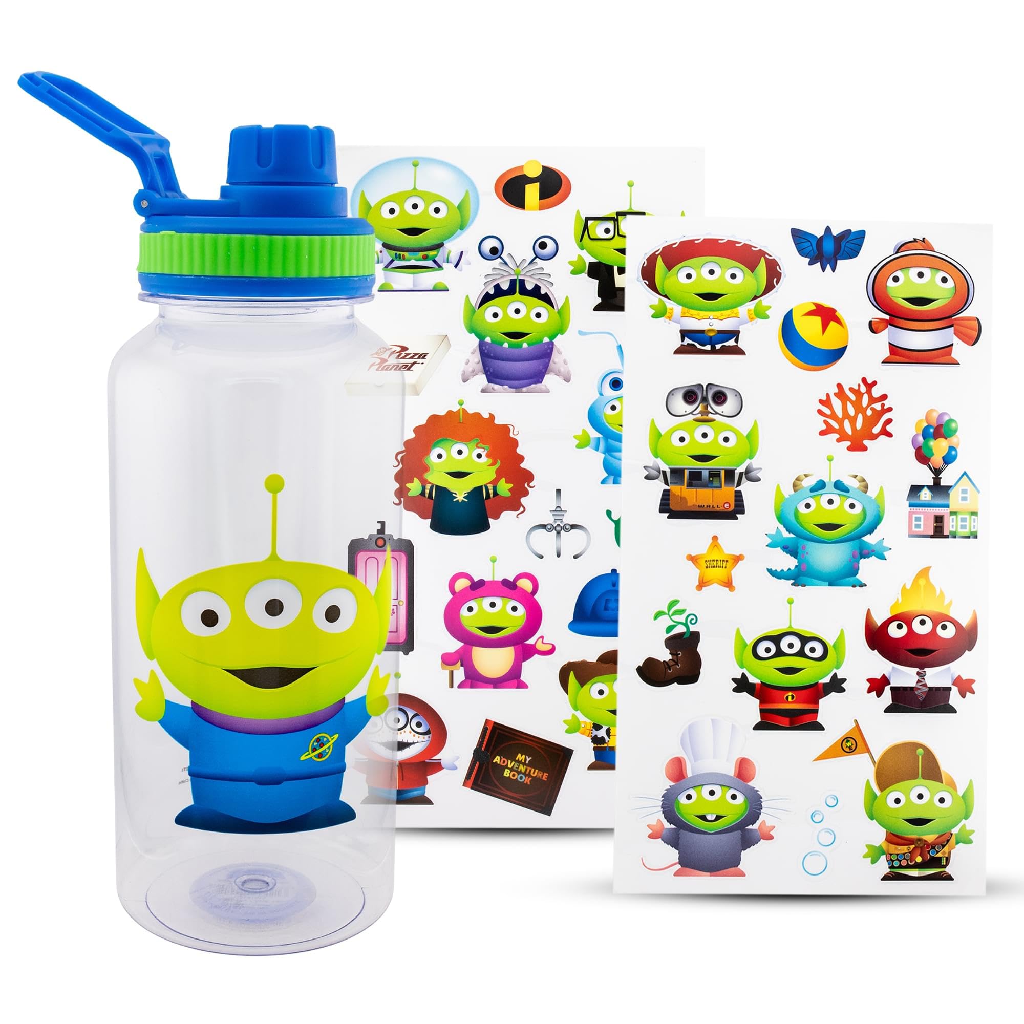 Foto 2 pulgar | Botella De Agua Silver Buffalo Disney Toy Story Alien 960 Ml - Venta Internacional.