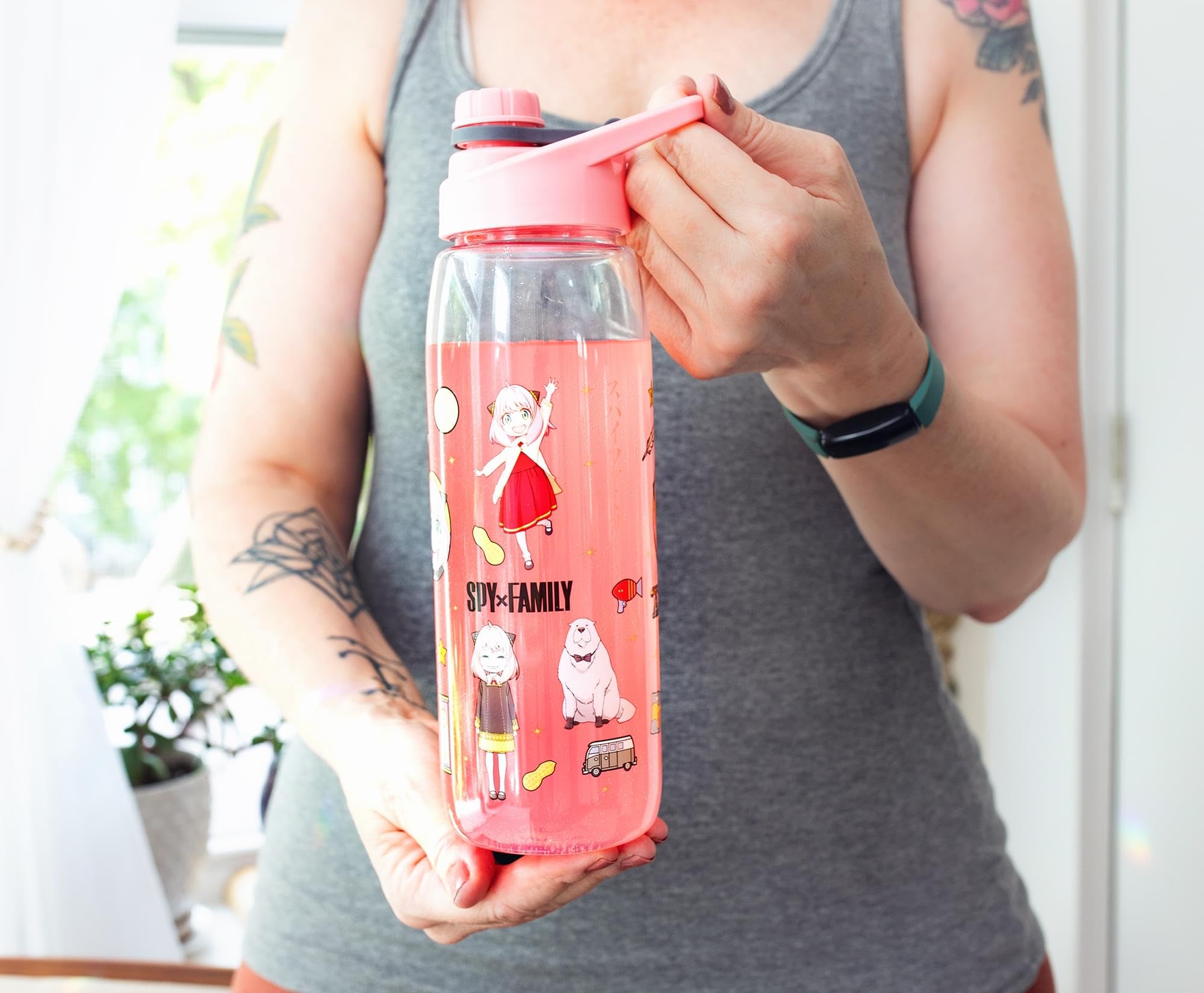 Foto 8 pulgar | Botella De Agua Silver Buffalo Spy X Family Anya Icons 800 Ml - Venta Internacional.