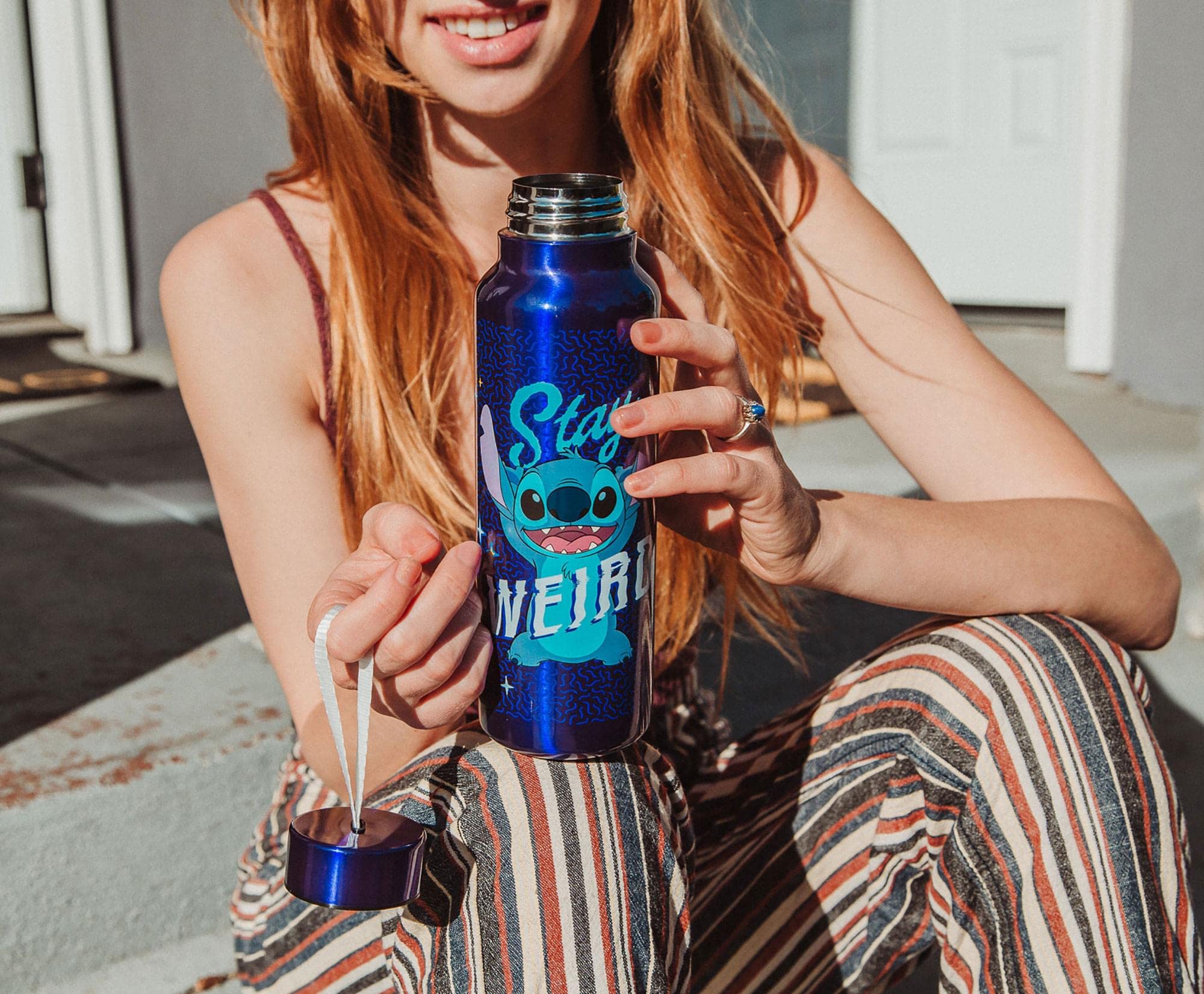 Foto 4 pulgar | Termo Agua Disney Lilo & Stitch Stay Weird Acero Inoxidable 800 Ml - Venta Internacional