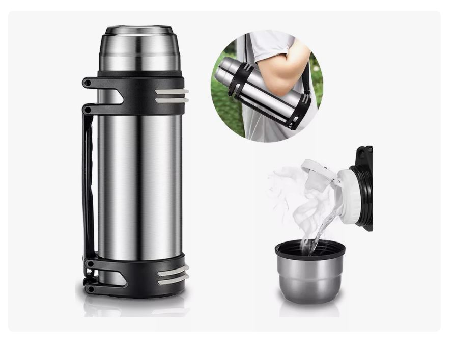 Foto 2 pulgar | Termos De Acero Inoxidable Camping Para Café Y Agua 2.5l Xtellar