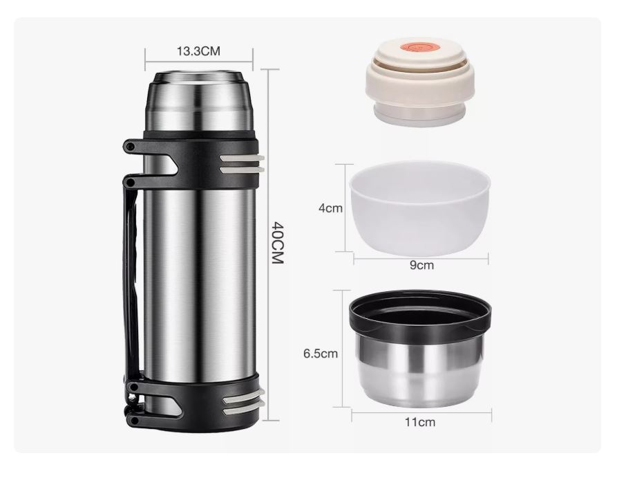 Foto 3 pulgar | Termos De Acero Inoxidable Camping Para Café Y Agua 2.5l Xtellar