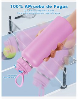Foto 5 | Botella Termo Xtellar De 1000 Ml Para Bebidas Frías Y Calientes, Color Rosa