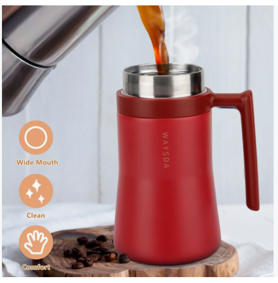 Foto 6 pulgar | Termo Xtellar Acero Inoxidable Portátil Térmico Taza De Café 480ml