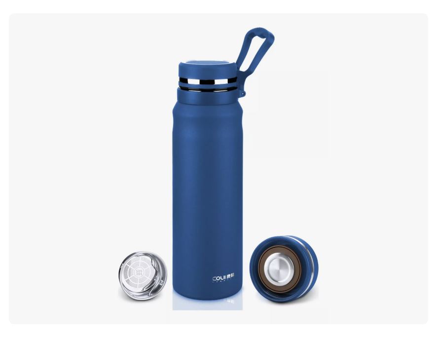 Foto 1 | Termo Azul Acero Inoxidable Con Infusor De Té,taza Termica 1000ml Xtellar