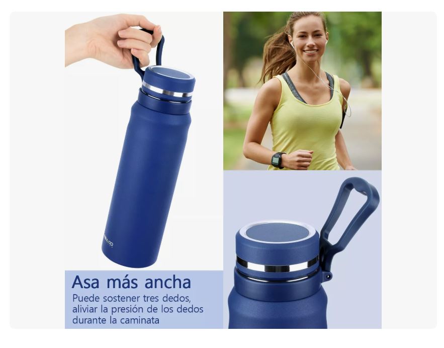Foto 5 pulgar | Termo Azul Acero Inoxidable Con Infusor De Té,taza Termica 1000ml Xtellar