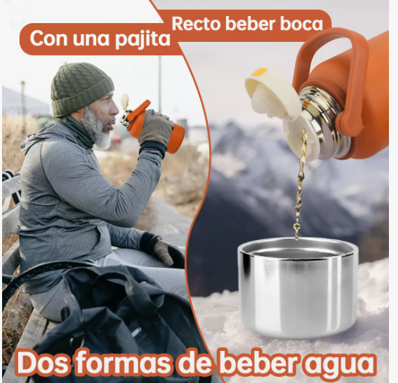 Foto 5 pulgar | Termo Xtellar De Acero Inoxidable Botella De Agua Térmica 1000ml