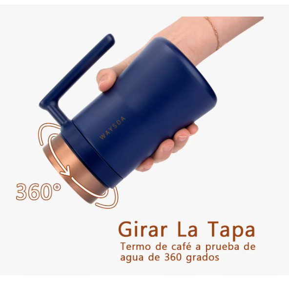 Foto 5 pulgar | Termo Xtellar Acero Inoxidable Portátil Térmico Taza De Café 480ml