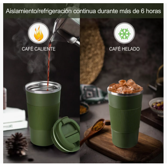 Foto 4 | Termo Xtellar Vacío Acero Inoxidable Botella Taza De Café 510ml