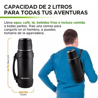 Foto 4 | Termo De Acero Inoxidable Xl (2 Litros) Xtellar