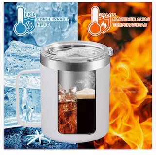 Foto 3 | 2pz 14oz Taza Xtellar Ara Cafe De Acero Inoxidable,colores Variados