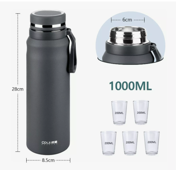 Foto 4 pulgar | Termo Acero Inoxidable Xtellar Con Infusor De Té,taza Termica 1000ml