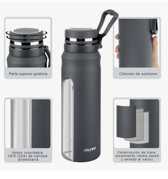 Foto 4 | Termo Acero Inoxidable Xtellar Con Infusor De Té,taza Termica 1000ml