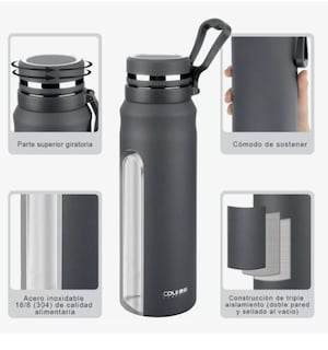 Foto 4 | Termo Acero Inoxidable Xtellar Con Infusor De Té,taza Termica 1000ml