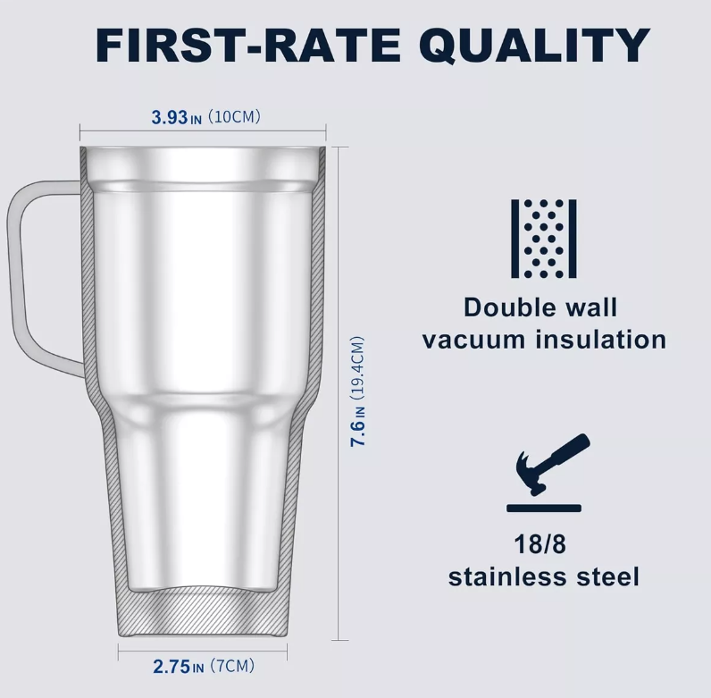 Foto 4 pulgar | Vaso Acero Xtellar Inoxidable Para Agua 30oz