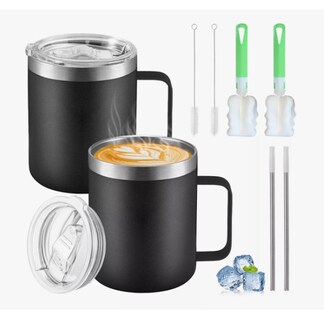 Foto 1 | 2pz 14oz Taza Xtellar Ara Cafe De Acero Inoxidable,colores Variados