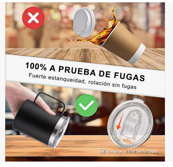 Foto 5 pulgar | 2pz 14oz Taza Xtellar Ara Cafe De Acero Inoxidable,colores Variados