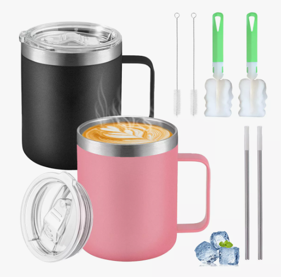 Foto 2 pulgar | 2pz 14oz Taza Xtellar Para Cafe De Acero Inoxidable,colores Variados