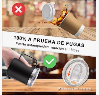 Foto 5 | 2pz 14oz Taza Xtellar Para Cafe De Acero Inoxidable,colores Variados