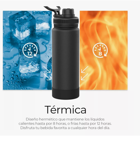 Foto 6 pulgar | 25oz Vaso Térmico Acero Inoxidable Xtellar Cepillo Y Funda Silicona