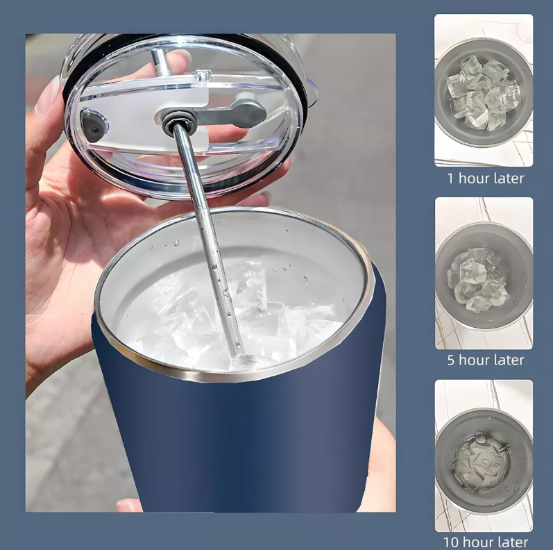 Foto 5 pulgar | Vaso Acero Xtellar Inoxidable  Para Agua 30oz Azul