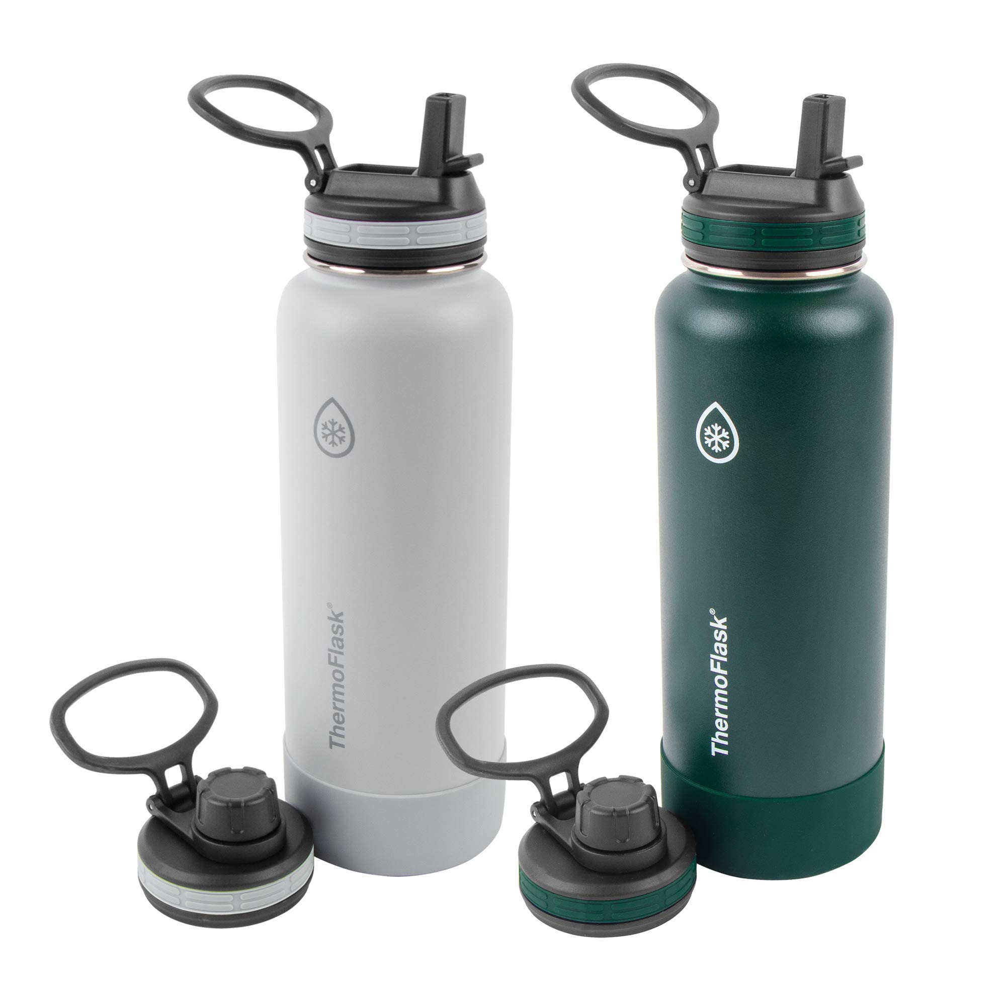 Foto 1 | Termotermo Para Botella De Agua, Acero Inoxidable, 1,2 L, Pino Gris, Paquete De 2 - Venta Internacional.