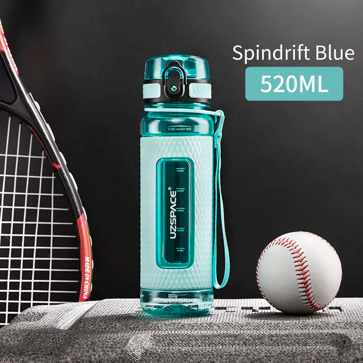 Foto 4 pulgar | Botella Deportiva Uzspace 5044 - 520ml Color Azul Claro
