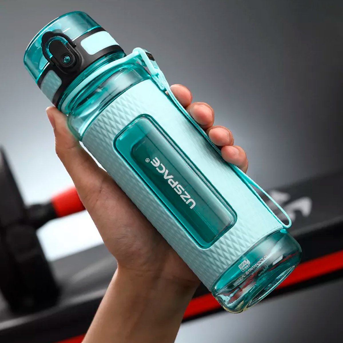 Foto 5 pulgar | Botella Deportiva Uzspace 5044 - 520ml Color Azul Claro