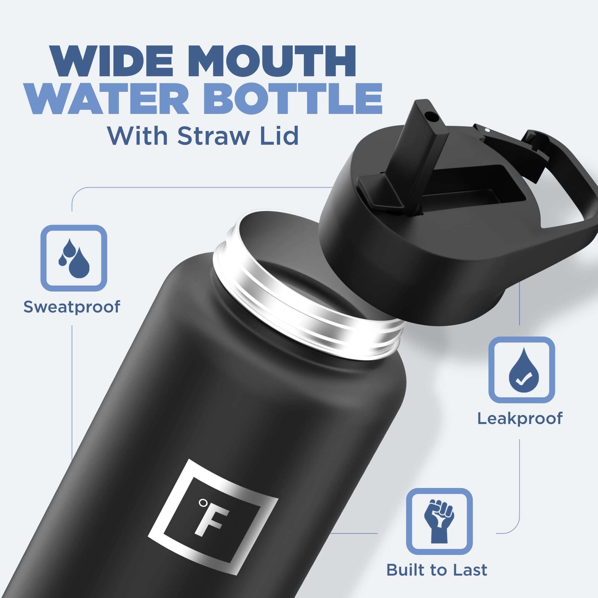 Foto 2 | Botella De Agua Iron °flask Para Acampar Y Hacer Senderismo, 1,2 L, Acero Inoxidable - Venta Internacional.