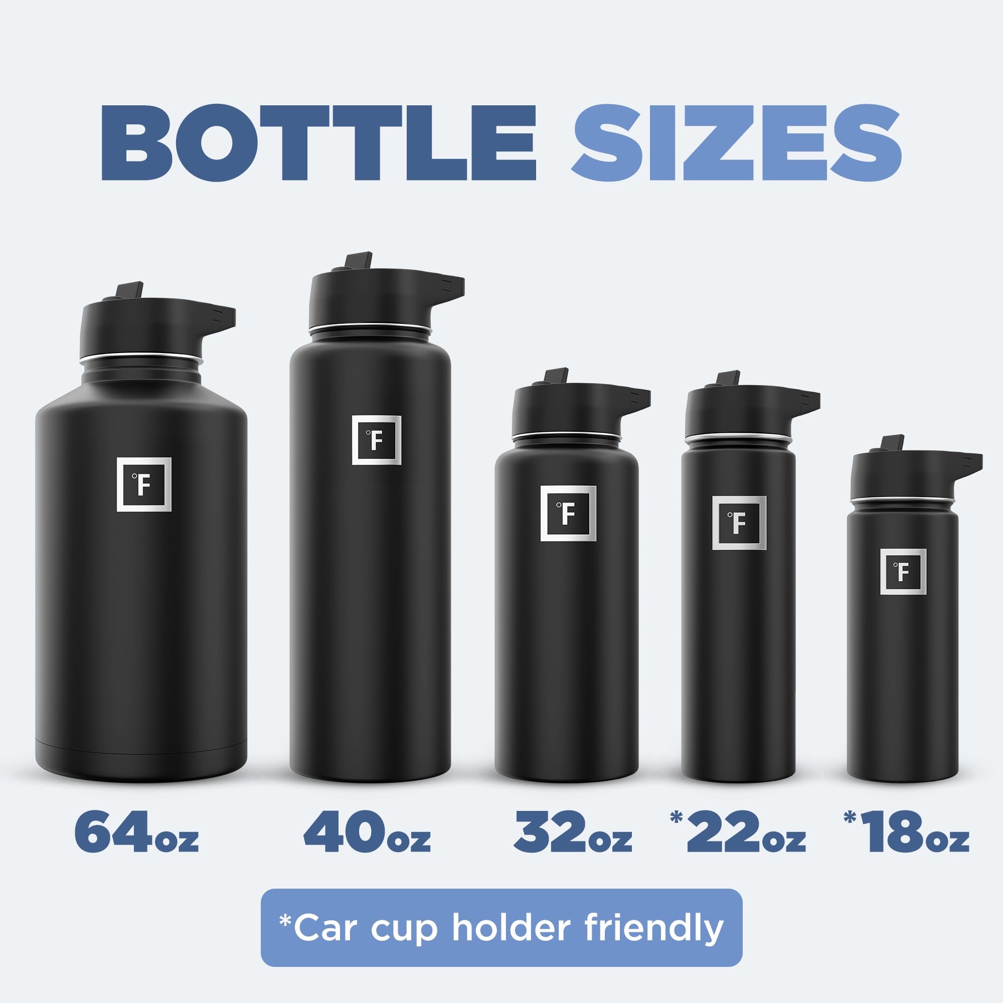 Foto 7 pulgar | Botella De Agua Iron °flask Para Acampar Y Hacer Senderismo, 1,2 L, Acero Inoxidable - Venta Internacional.