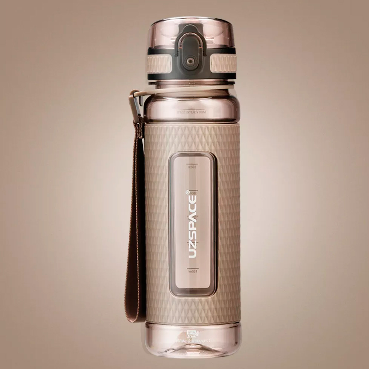 Foto 3 pulgar | Botella Deportiva Uzspace 5044 - 520ml Color Gris Roble