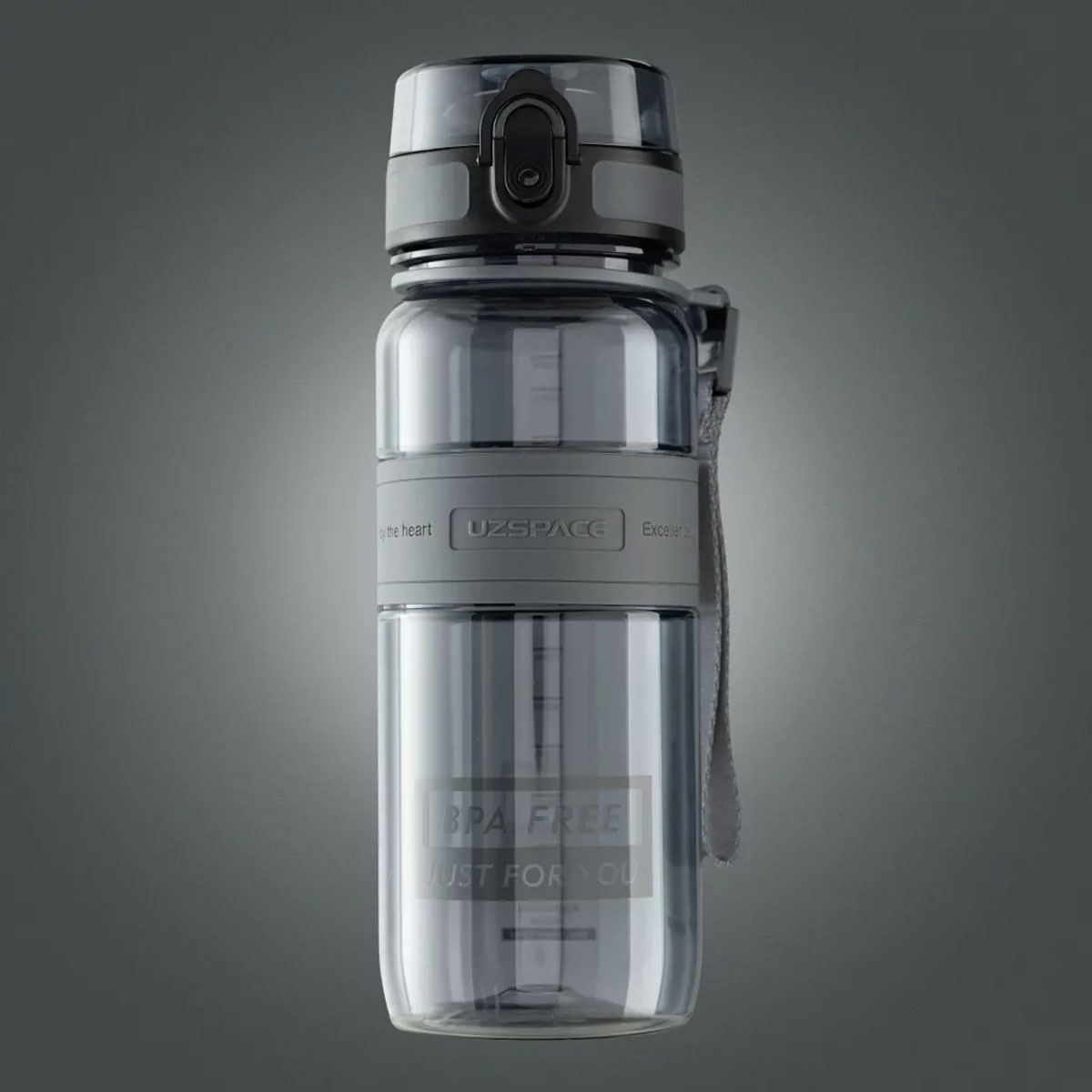 Foto 3 pulgar | Botella Deportiva Uzspace 5029 - 650ml Color Bark Gray