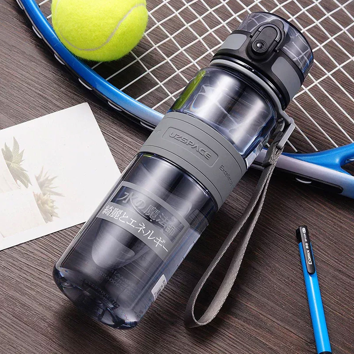 Foto 5 pulgar | Botella Deportiva Uzspace 5029 - 650ml Color Bark Gray