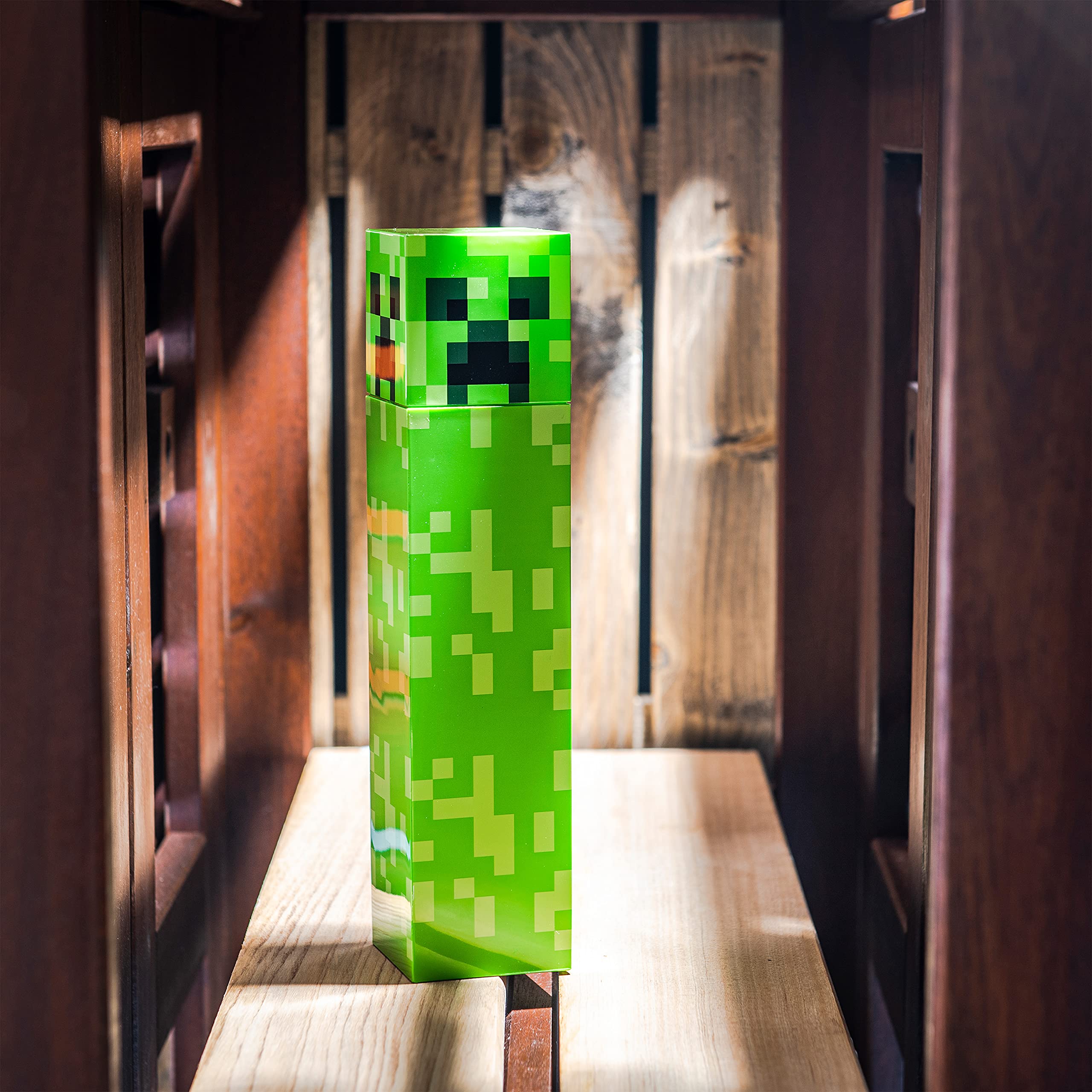 Foto 3 pulgar | Botella De Agua Zak! Square Minecraft Creeper, 650 Ml, Sin Bpa - Venta Internacional.