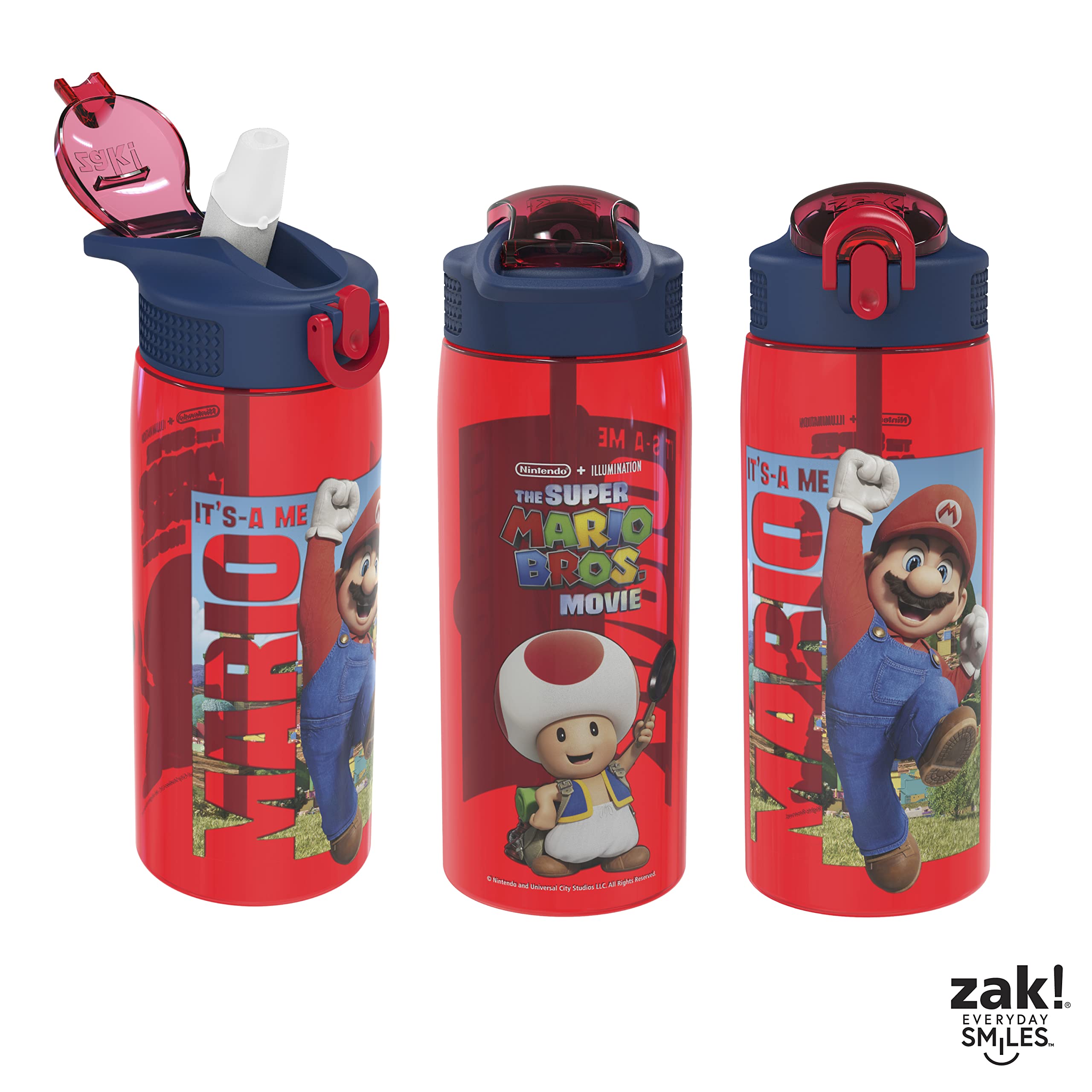 Foto 6 pulgar | Botella De Agua Zak Designs The Super Mario Bros. Movie 750 Ml - Venta Internacional.