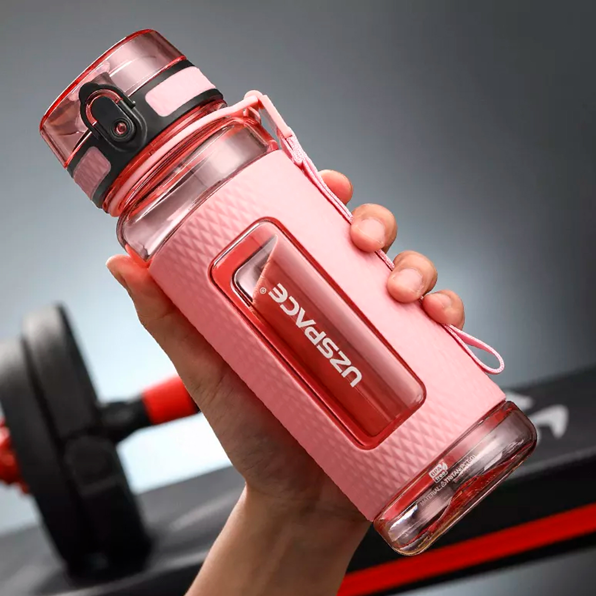 Foto 4 pulgar | Botella Deportiva Uzspace 5044 - 520ml Color Rosa